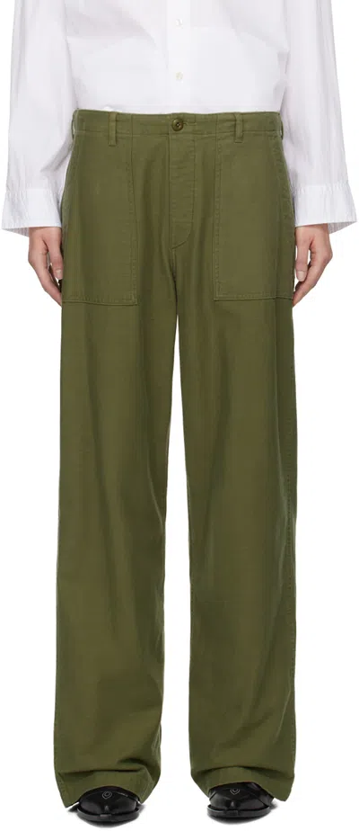 R13 GREEN UTILITY TROUSERS