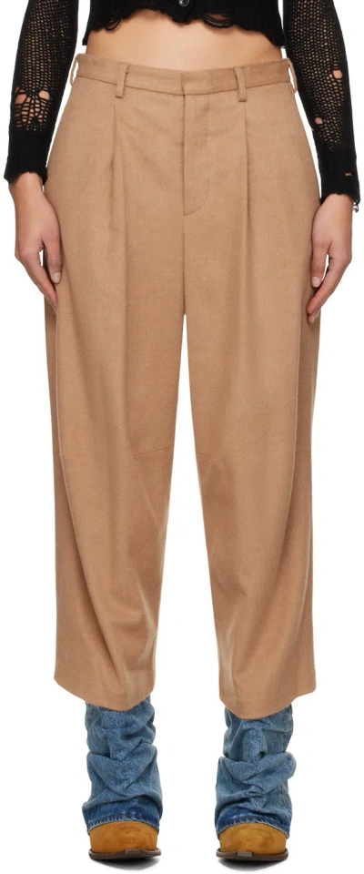 R13 TAN ARTICULATED KNEE TROUSERS