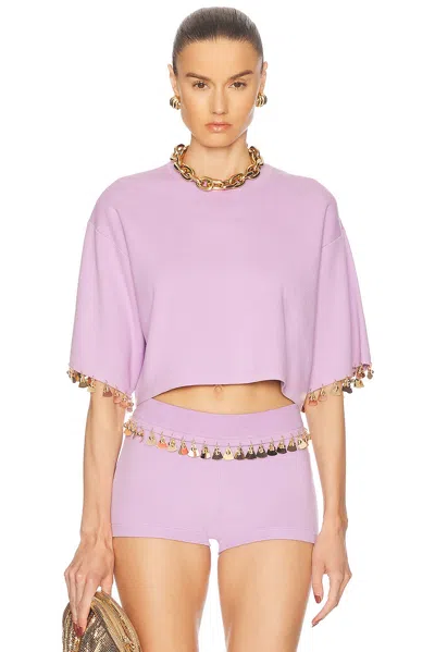 RABANNE EMBELLISHED CROP TOP