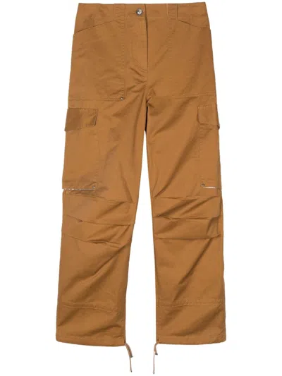 RABANNE EMBROIDERED-LOGO CARGO PANTS