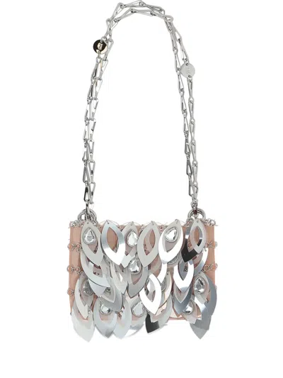RABANNE MINI DISC-EMBELLISHED SHOULDER BAG