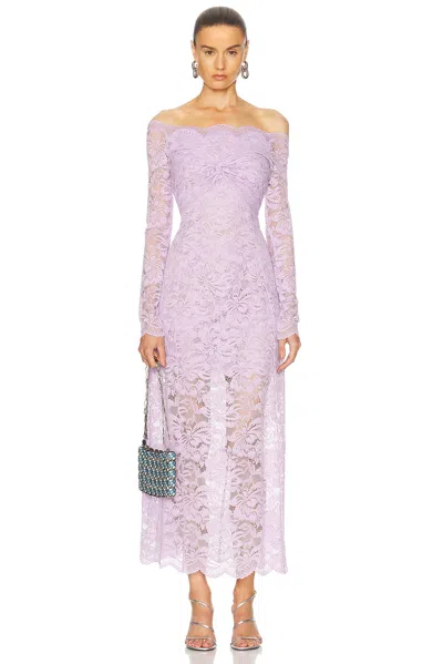 RABANNE OFF THE SHOULDER LACE DRESS
