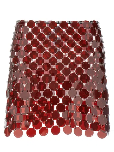 RABANNE PLASTIC SEQUIN SKIRT