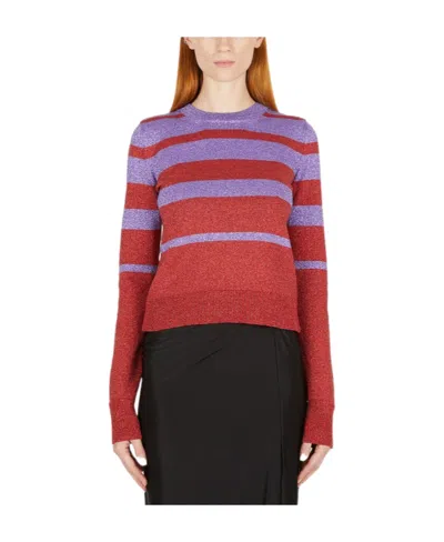 RABANNE PACO RABANNE METALLIC STRIPED KNITTED SWEATER