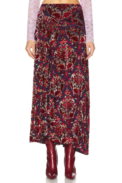 RABANNE VELOUR SKIRT