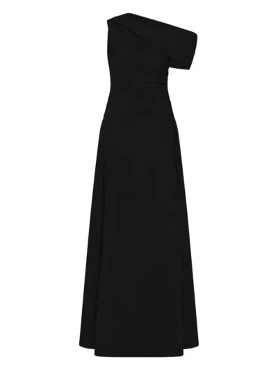 RACHEL GILBERT ASYMMETRICAL-DETAIL EVENING DRESS