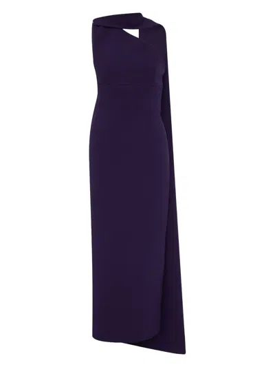 RACHEL GILBERT CLARA ASYMMETRIC EVENING DRESS