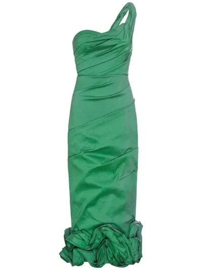 RACHEL GILBERT OCHRE MIDI DRESS