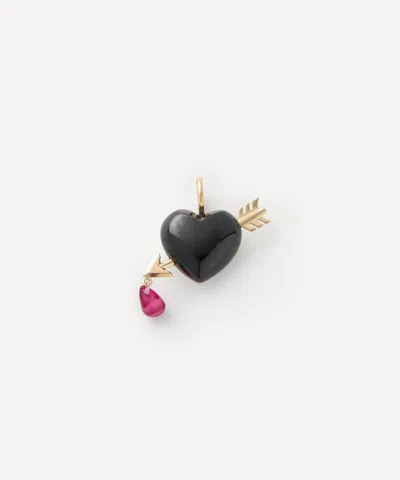 RACHEL QUINN RACHEL QUINN 14CT GOLD CUPID'S ARROW ONYX CHARM