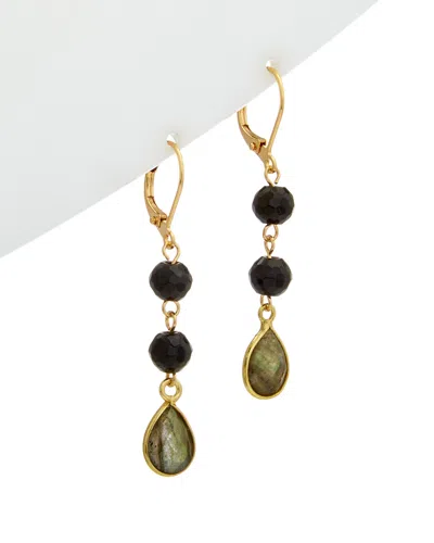 RACHEL REINHARDT RACHEL REINHARDT 14K OVER SILVER GEMSTONE DROP EARRINGS