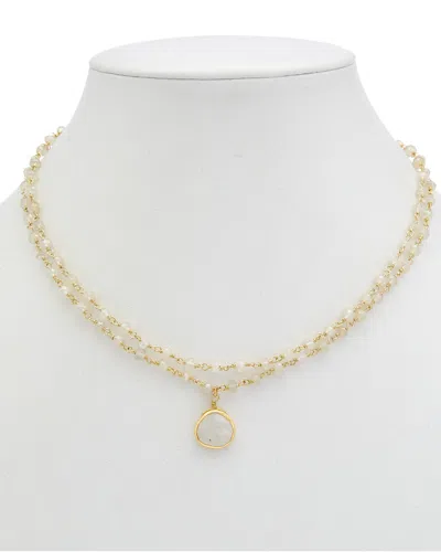 RACHEL REINHARDT RACHEL REINHARDT 14K OVER SILVER GEMSTONE NECKLACE