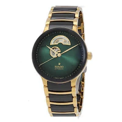 RADO RADO CENTRIX AUTOMATIC GREEN DIAL TWO-TONE UNISEX WATCH R30008302