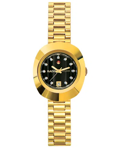 RADO WATCH, WOMEN'S AUTOMATIC ORIGINAL GOLD PVD STAINLESS STEEL BRACELET R12416613