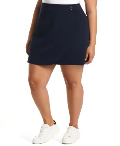 RAFAELLA PLUS SIZE MODERN FIT WRAP SKIRT