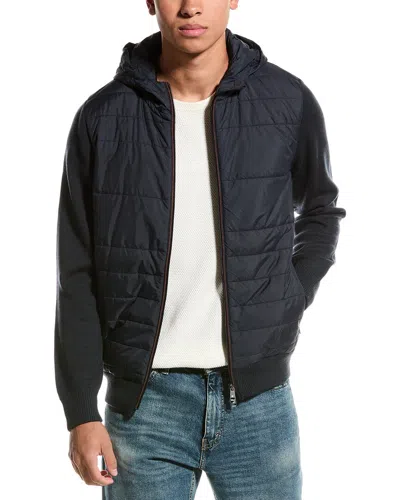 RAFFI RAFFI QUILTED WOOL-BLEND ZIP HOODIE
