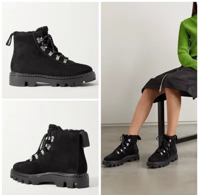 RAG & BONE $625 RAG & BONE QUEST LEATHER SUEDE BOOTS IN BLACK SIZE: 39.5 (US 9.5)