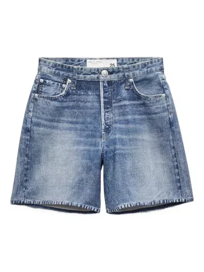 RAG & BONE BELT-LOOP DENIM SHORTS