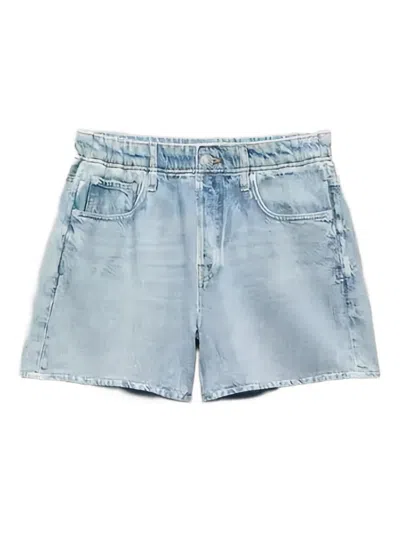 RAG & BONE ELASTICATED-WAIST DENIM SHORTS