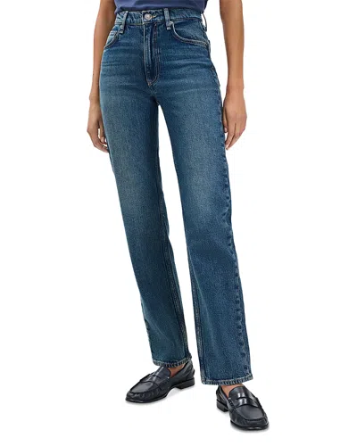 RAG & BONE RAG & BONE HARLOW MID RISE STRAIGHT LEG JEANS IN NESS