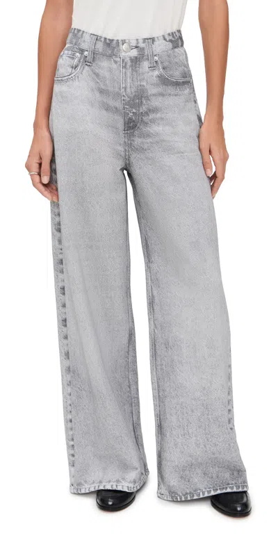 RAG & BONE MIRAMAR TERRY SOFIE ANKLE PANTS ICY GREY