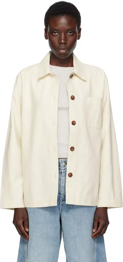 RAG & BONE OFF-WHITE SAVANNAH SHIRT JACKET