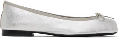 RAG & BONE SILVER JOEY BALLERINA FLATS