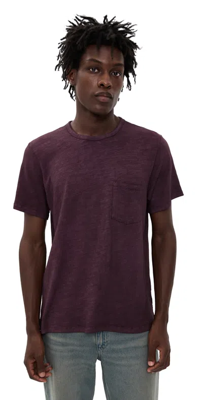 RAG & BONE WASHED CLASSIC FLAME TEE DPPLM