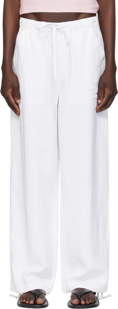 RAG & BONE WHITE ADINA BEACH TROUSERS