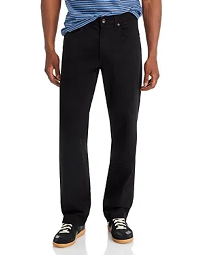 RAG & BONE FIT 4 AUTHENTIC STRETCH STRAIGHT FIT JEANS IN BLACK