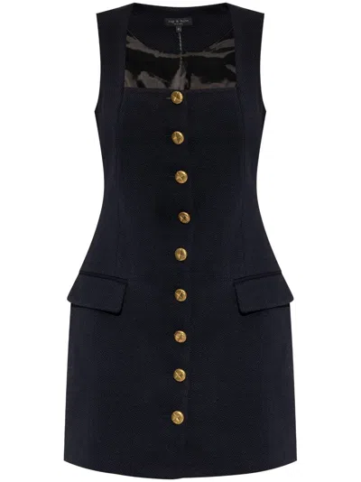 RAG & BONE BUTTONED MINI DRESS