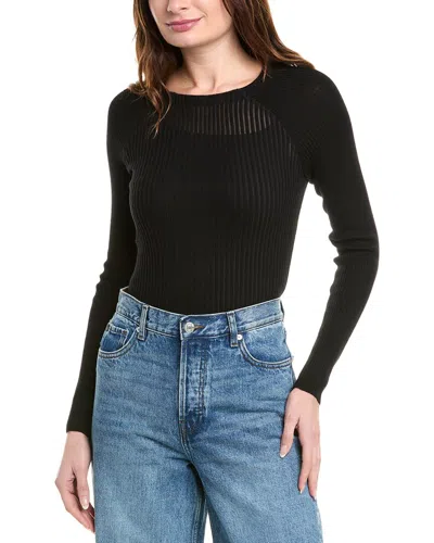 RAG & BONE DORIT SHADOW STRIPE WOOL-BLEND SWEATER