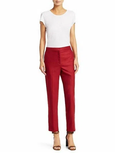 RAG & BONE POPPY WOOL BLEND CROPPED PANTS IN RED