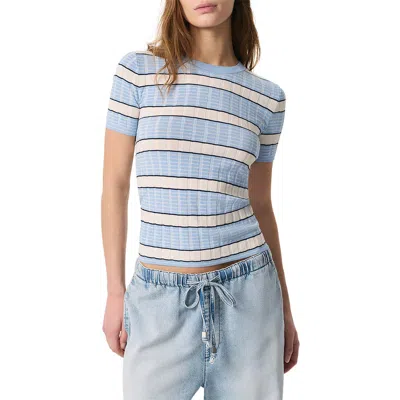 RAG & BONE RAG & BONE ELOISE STRIPE SHORT SLEEVE SWEATER