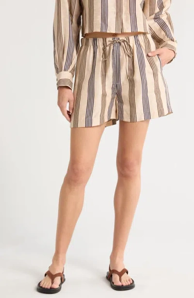 RAG & BONE RAG & BONE LOGAN DRAWSTRING LINEN & SILK BEACH SHORTS