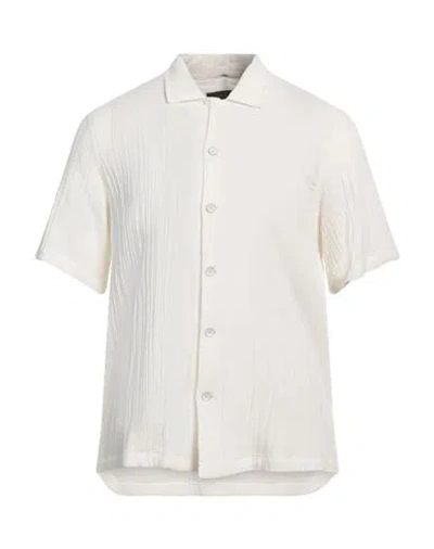 RAG & BONE RAG & BONE MAN SHIRT IVORY SIZE L COTTON