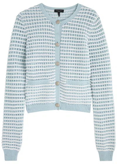 RAG & BONE RAG & BONE MARLEE STRIPED COTTON-BLEND CARDIGAN