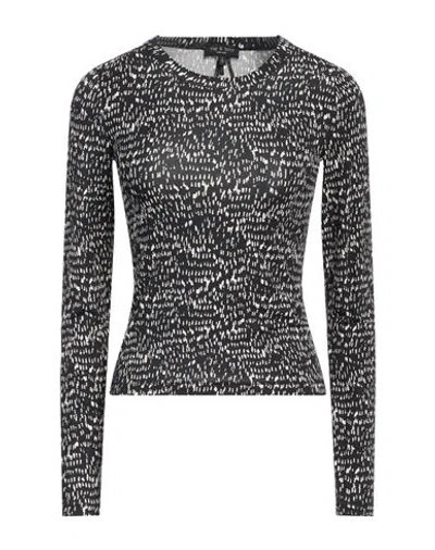 RAG & BONE RAG & BONE WOMAN T-SHIRT BLACK SIZE L MODAL, ELASTANE