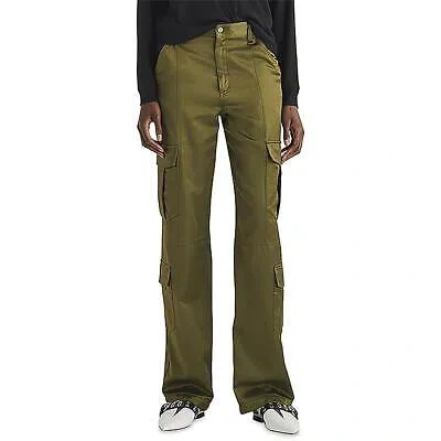 RAG & BONE RAG & BONE WOMENS CAILYN SATIN MID-RISE STRAIGHT LEG CARGO PANTS BHFO 9066