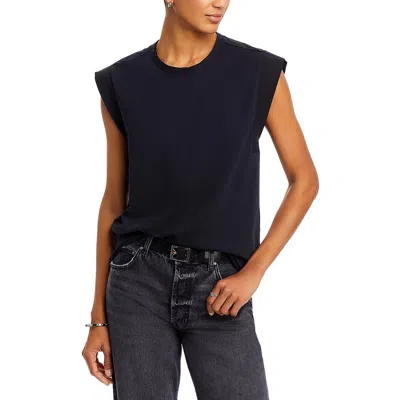 RAG & BONE WOMENS CAP SLEEVE SOLID PULLOVER TOP