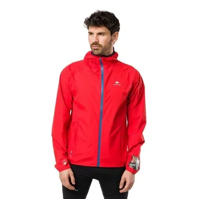 RAIDLIGHT RAIDLIGHT MENS ACTIV MP JACKET TOP RED SPORTS RUNNING OUTDOORS FULL ZIP HOODED