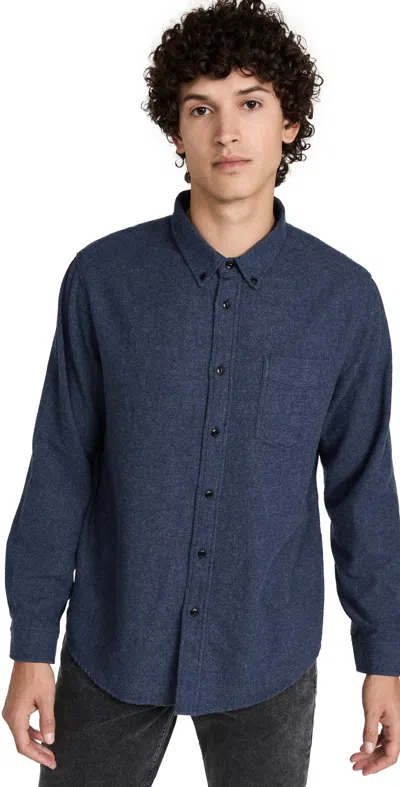 RAILS RUNSON BUTTON DOWN SHIRT HEATHER BLUE