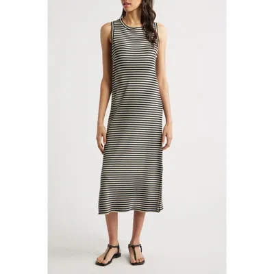 RAILS RAILS STRIPE RIB MIDI TANK DRESS