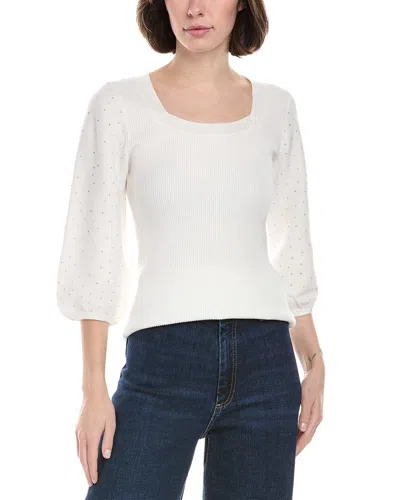 RAIN + ROSE PUFF SLEEVE SWEATER