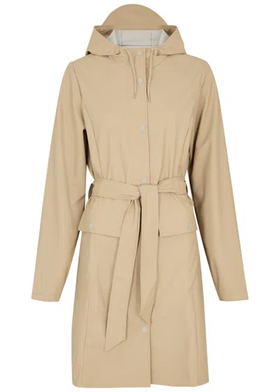 RAINS RAINS BELTED HOODED WATERPROOF JACKET
