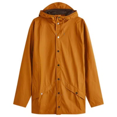 RAINS RAINS MEN'S RUST CLASSIC LIGHTWEIGHT WATERPROOF JACKET