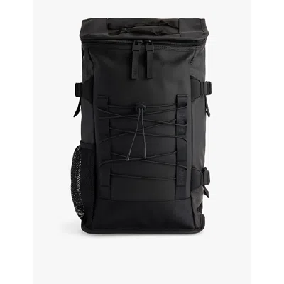 RAINS MENS BLACK TRAIL MOUNTAINEER SHELL BACKPACK