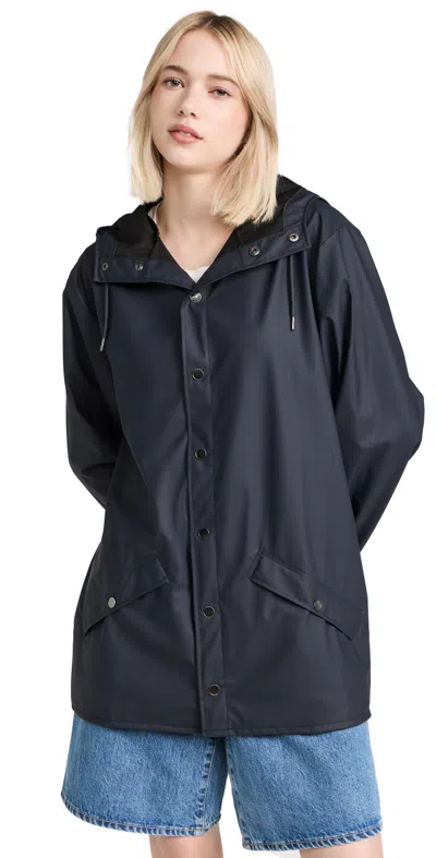 RAINS RAIN JACKET NAVY