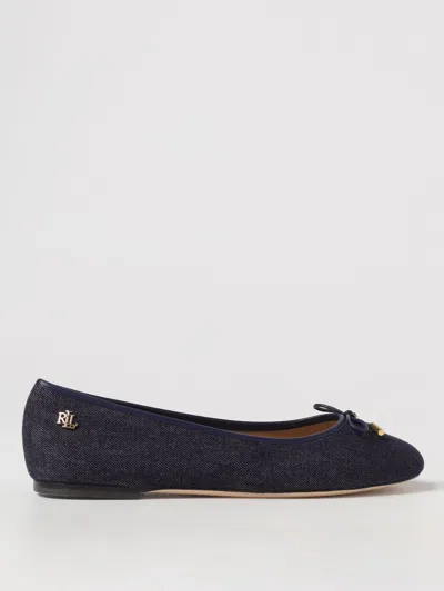 RALPH LAUREN BALLET FLAT LAUREN RALPH LAUREN WOMAN COLOR BLUE