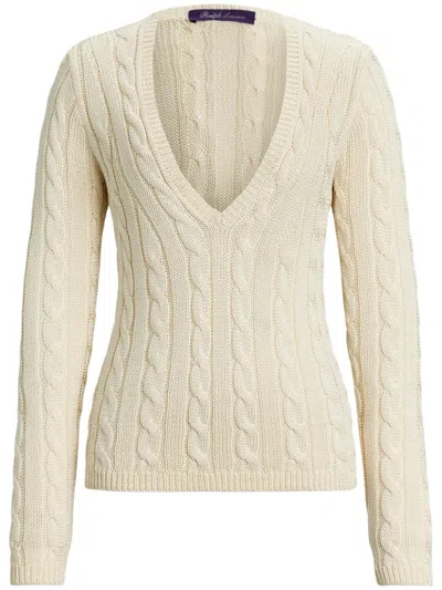 POLO RALPH LAUREN CABLE-KNIT SILK JUMPER