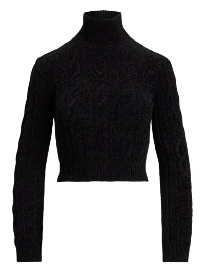 RALPH LAUREN CABLE-KNIT TURTLENECK SWEATER